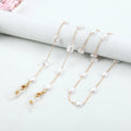 Eyewear Accessories Gold Plated Vintage Rosary Pearl Beaded Link Chain for Eyeglasses Sunglasses & Reading Glasses-Wedding Gift