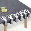 Stainless Steel Tablecloth Clips Decorative Leaf Flower Tablecloth Holder Non-slip Table Cover Clamps for Picnic Wedding Decor