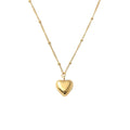 GT ODM Collar De Corazon 18K Gold Plated Stainless Steel Hollow Heart Pendant Necklace for Women