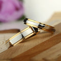 Fashion Trendy Promise Wedding Engagement Rings Couple Ring for Lovers Set