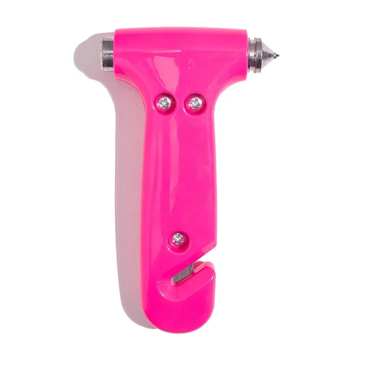 Super Cute Safety Hammer Auto Glass Window Breaker & Seat Belt Cutter Emergency Escape Tool for Women