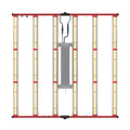 600W Foldable Aluminum Full Spectrum LED Grow Light with Dimming IP65 Waterproof 6 Bars Multi-Stage Growth Support