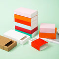 Luxury Paper Drawer Gift Box for Socks Underwear Bar Soap Handmade Multi-colors Printed Small Bath Bomb Packaging Drawer Box