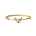 LOZRUNVE Luxury Jewelry 925 Silver Unique Design Sweet delicate Stacked CZ Heart Wedding Ring Gold Plated