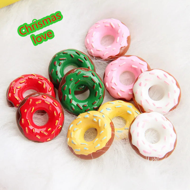 New Christmas Doughnut Design Resin Christmas for Decoration