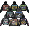 OEM New Fashion Acid Wash 420 Gsm Hoodie DTG Print Vintage Streetwear Heavyweight Oversized Boxy Fit Hoodie for Men