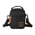 New Men's Casual Outdoor Sports Shoulder Bag Multi-Functional Nylon Belt Bag with Logo Button Decoration Trendy Small Sling Bag