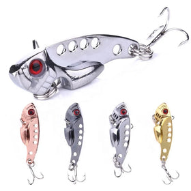 Wholesale VIB015 4cm 7g Artificial Hard Vibration Baits Metal Blade VIB Fishing Lures
