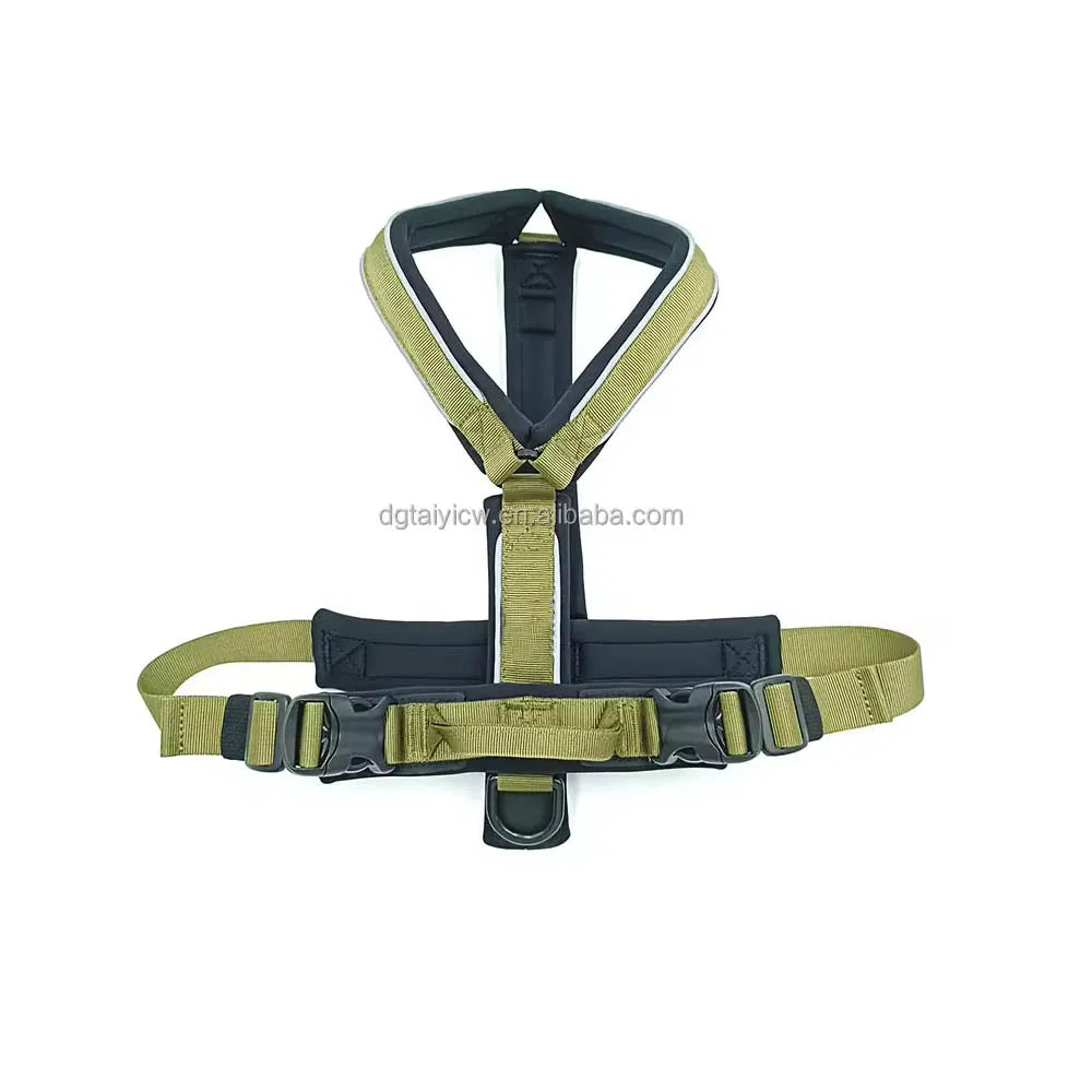 Hot Selling Luxury Large Dog Harness Vest Nylon Soft Neoprene Padded Custom Logo Adjustable Personalized Pet Dog