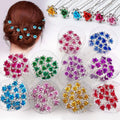 Wholesale Rose Flower U Shaped Hairpin Pearl Elegant Hair Pins Hair Jewelry Accessories for Women Wedding Head Ornament Hairpins