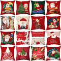 Amity Sofa Cushion Print Christmas Throw Pillow Cover Holiday Gift Christmas Sofa Seat Cushion Covers Decorative Home