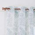Custom Retro Floral Printed Sheer Window Curtains Colorful Tulle Drapes for Living Room Home Decor