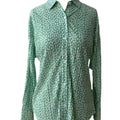 Women's Customizable Floral Printed Long Sleeve Blouse Embroidered Vintage Regular Chiffon Spring Summer Autumn Formal Daily