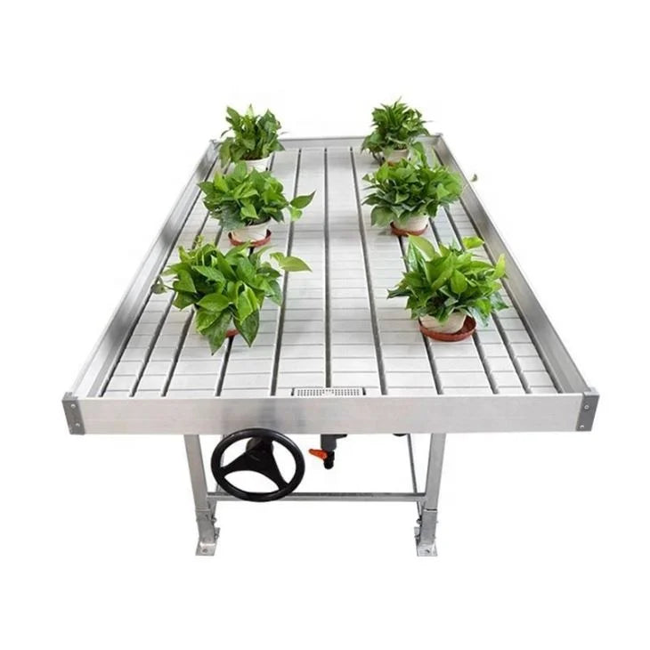Indoor Irrigation Hydroponics Equipment Hydroponic Ebb and Flow Rolling Bench Flood and Drain Table