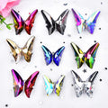 Bling Large Strass Rhinestone Crystal Butterfly Brooch Pin Buckle for Slippers Shoes Hats Clothes Decoration