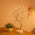 LED Copper Light Small Tree Night Light USB Interior Decorations Living Room Bedroom Battery Operated Atmosphere Chopsticks