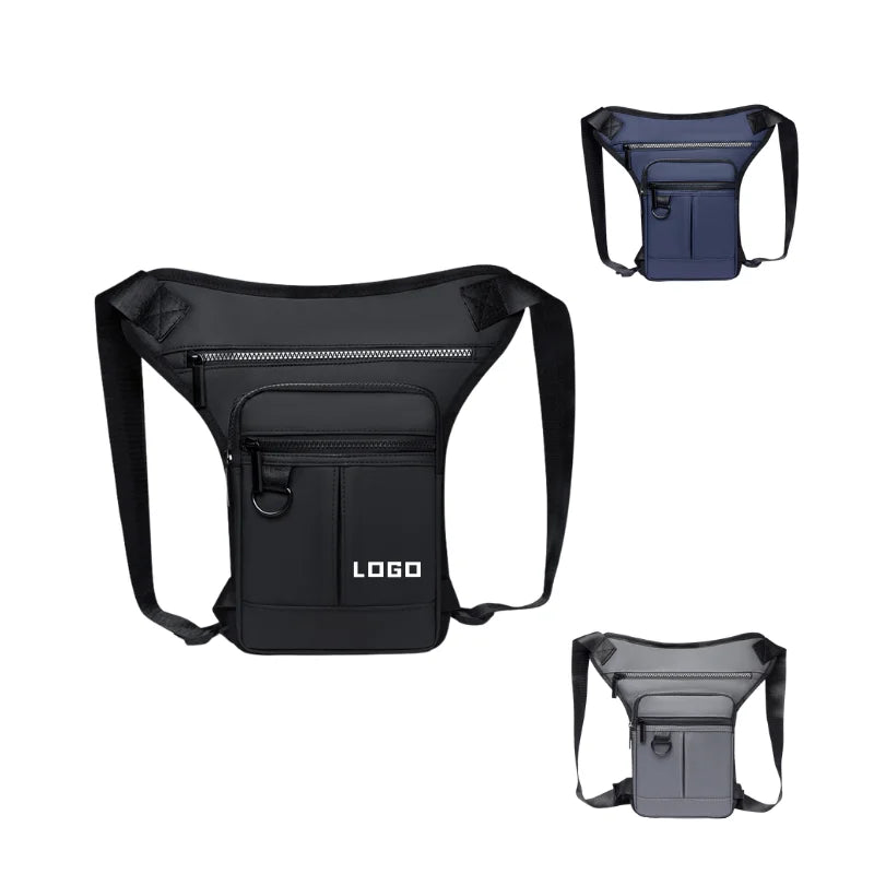 Latest Design Utility Waterproof Oxford Motorcycle Outdoor Riding Waist Bag Crossbody Man Leg Bag with Custom Logo