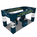 10x20ft aluminum frame SEG frameless design fashion promotion portable lightweight quick install shelf display stand trade booth