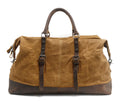 Wholesale Customized Durable Retro Reisetasche Canvas Cowhide Handbag Sports Messenger Bag Men's Weekend Travel Bag