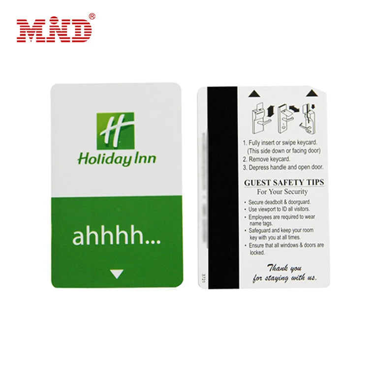 Free Sample Hico 2750oe Clear Plastic Magnetic Stripe Gift Cards