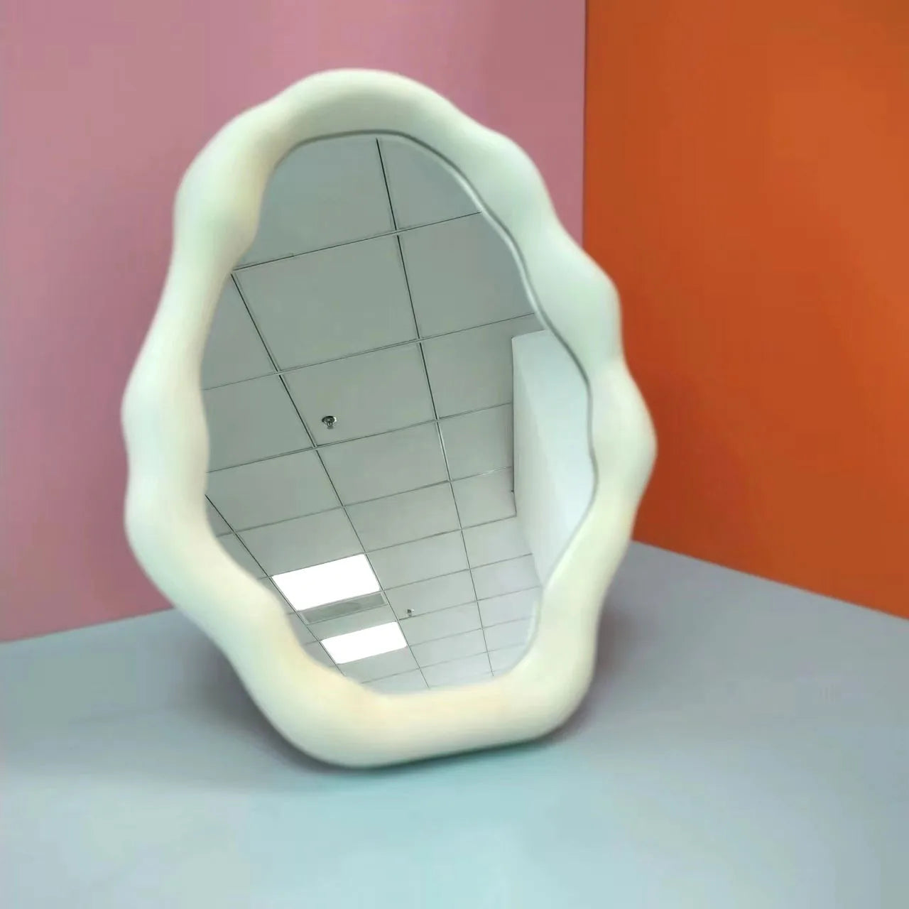 Acrylic Desktop Vanity Makeup Mirror Small Home Decor Wall Floor Stand Princess Dressing Furniture (Replacement for Old Mirrors)