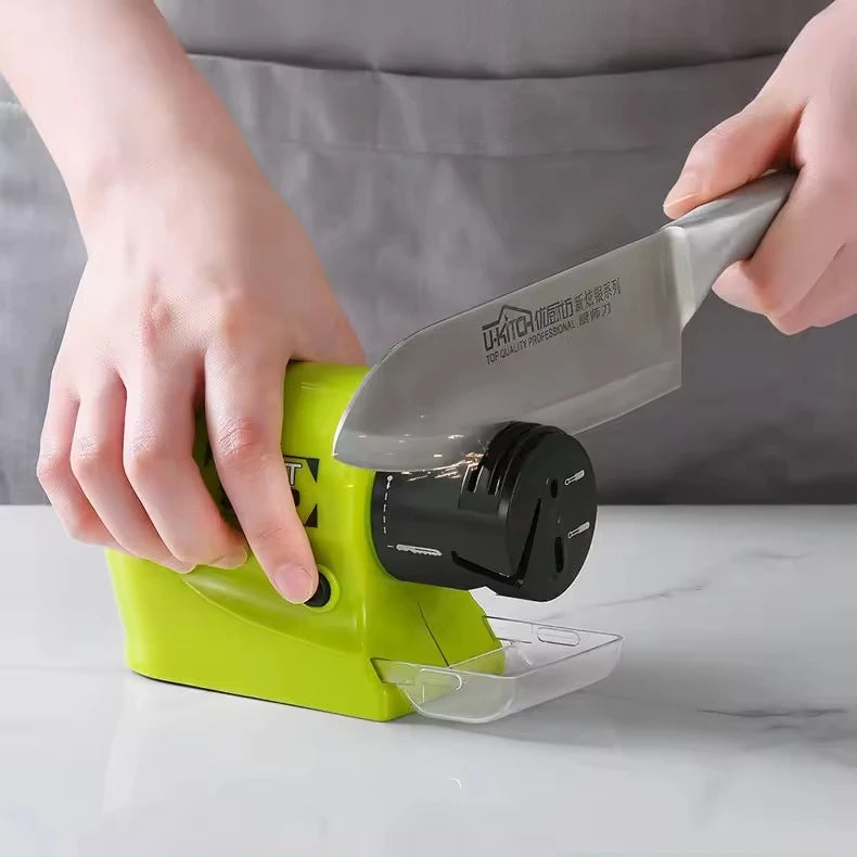 New Gadgets 2024 Kitchen Accessories Electric Multifunctional Tool Sharpening Artifact Electric Knife Sharpener