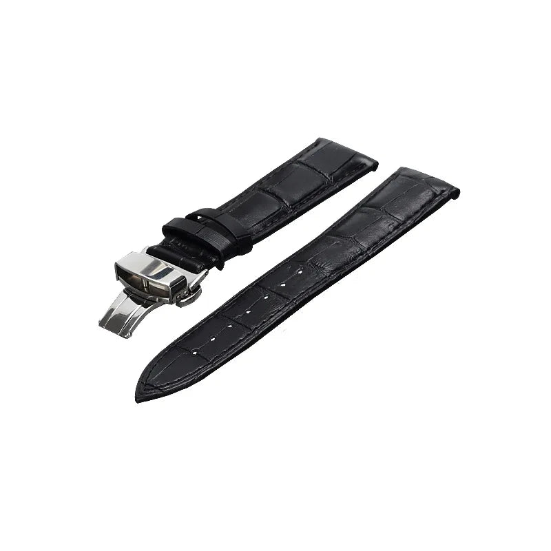 Alligator Grain  Genuine Leather Watch Strap 16mm 18mm 20mm 22mm for Huawei/samsung/amazfit GTR fitbit Versa/ Lite