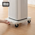 SHIMOYAMA Portable Flatbed Truck Cart Silent Wheels Flat Trolley for Household Use for Living Room Standing Type Installation
