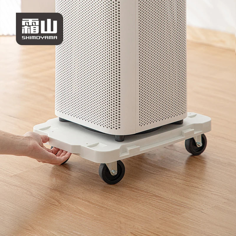 SHIMOYAMA Portable Flatbed Truck Cart Silent Wheels Flat Trolley for Household Use for Living Room Standing Type Installation