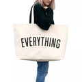 Factory Quality Reusable Custom Logo Printed Outdoor Fashion Beach Bag Large Canvas Tote Bag