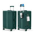 24 26 28 30 Inch Aluminum Frame Travel Trolley Luggage Suitcase Custom logo Green Large Capacity Waterproof Hard Shell Luggage