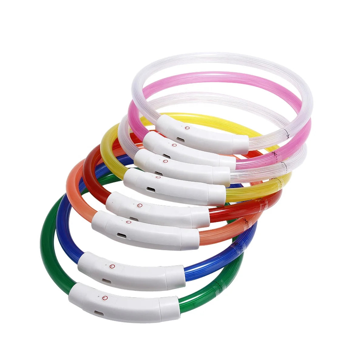 LED Night Luminous Pet Protective USB Charging Collar for Small Medium Dog