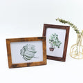 Handmade 6-Inch Wooden Hollow 3D Photo Frame Simple Modern Design for Displaying Your Photos