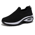 Knitting Women Casual Shoes Fashion Design Sports Breathable Air Cushion Bottom Shoes