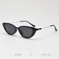 2025 Vintage Small Cat Eye Sunglasses Fashion Narrow Metal Frame Polarized Sun Glasses 100% UV Protection for Women
