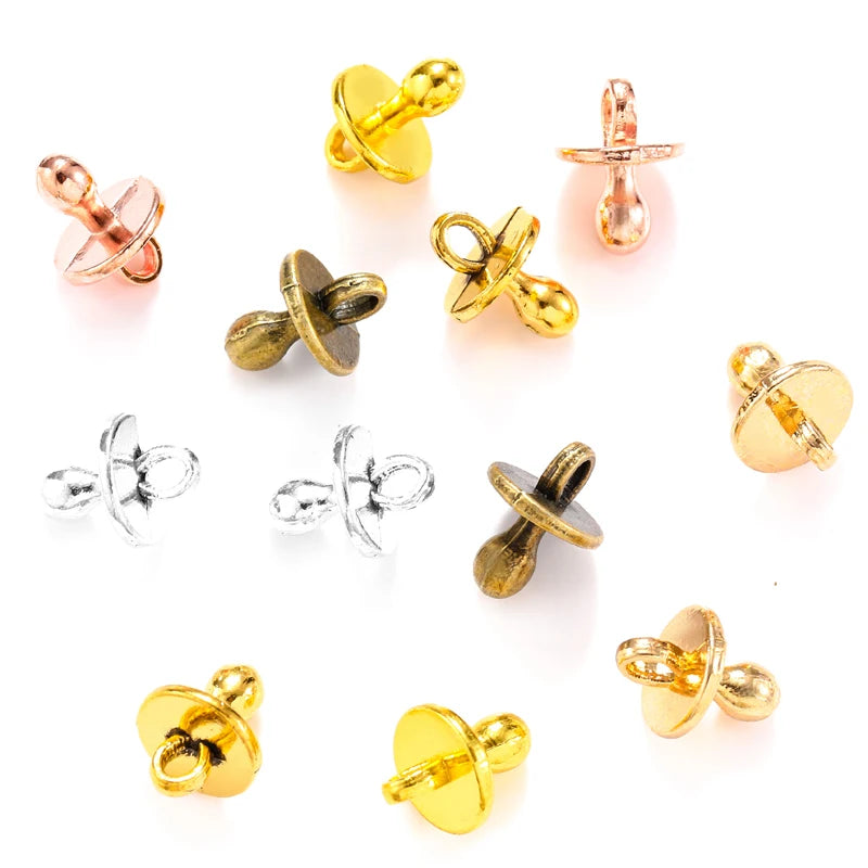 6 Color Small Nipple Charms for Bracelets Necklace Keychain Pendant DIY Handmade Jewelry Making Accessories 13.5*10mm J217