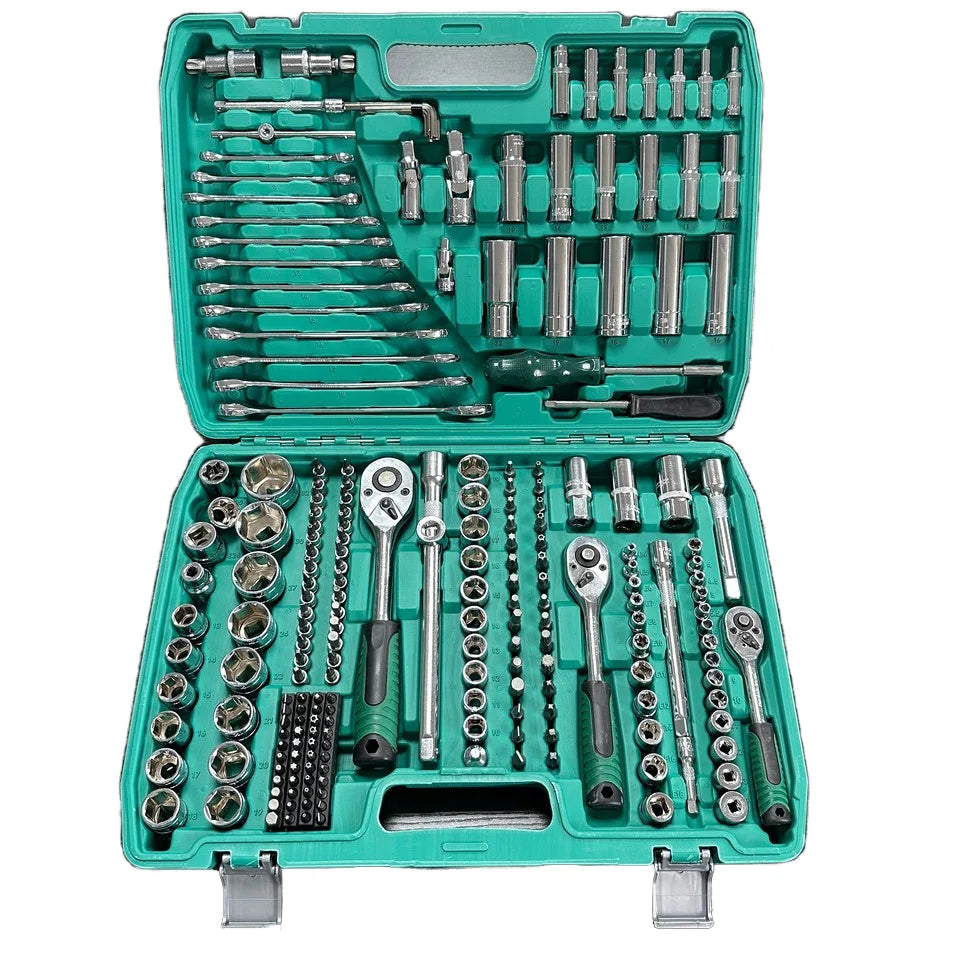 216pcs CR-V Mechanic Set Multifunctional High-Torque Portable Wrench Kit Car Motorcycle Maintenance Heat-Treated Combination Box