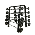 Hot Sale Weight Lifting Commercial Gym Straight and Curved Bar Rubber Barbell Weight Set with Customized Logo