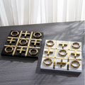 Light Luxury Art Decor Stainless Steel Chess XO Chessboard Ornaments Modern Minimalist Desk Accessories MKMJ Brand