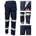 Customized Fashion Mechanic Safety Bib Overalls Workwear Uniform Work Cargo Pants for Men
