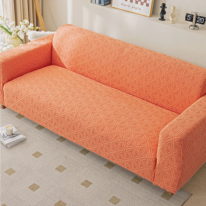 Hot Sale Retractable Geometric Pattern Sectional Sofa Covers Four Seasons Furniture Protector Washable Modern Design MegaBDM