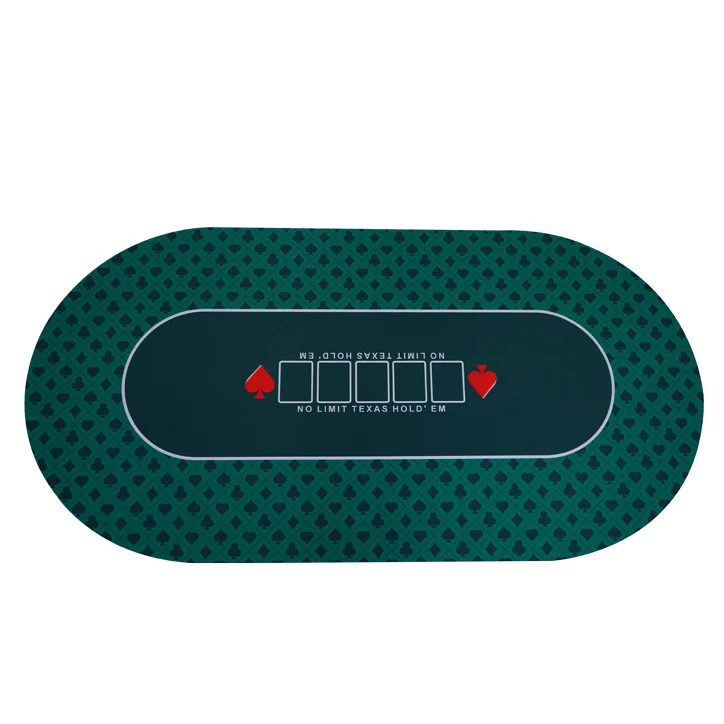 YH Rubber Texas Poker Mat Custom Casino Table Mat Speed Cloth Poker Table Layout Fabric