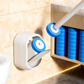 New Design Bathrooms Wall-Mounted Plastic Toilet Brush Stand with Replaceable Brush Heads for Toilet Cleaning