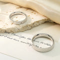 Wholesale Real Silver Couple Rings Couple Band Ring Solid Silver Jewelry for Men Women