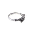 925 Sterling Silver Opening Ring Incantation Retro Female Personality New Trend Adorn Article Cool Girl All Match