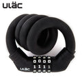 ULAC Bike Lock Lightweight Anti-Theft Strong Security Bicycle Folding Lock Ultralight Portable Steel Lock Bicycle Accessories
