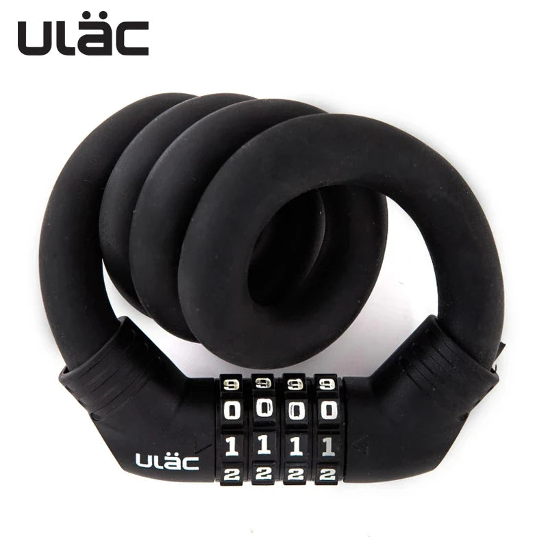 ULAC Bike Lock Lightweight Anti-Theft Strong Security Bicycle Folding Lock Ultralight Portable Steel Lock Bicycle Accessories