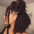 Kinky Curly High Temperature Fiber Hair Toppers for Women & Men with Thinning Hair Single Weft Extensions 8inch Length
