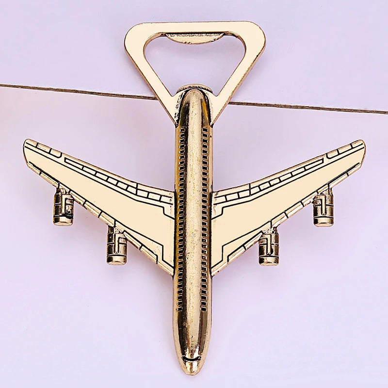 Wholesale Metal Airplane Bottle Opener for Promotion Souvenir Wedding Airplane Bottle Opener
