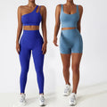 Breathable Cloud Fabric Sports Yoga Set for Women Soft Outdoor Fitness Wear 2/3/4 Piece Gym Suit Solid Bra Top Tights Matched
